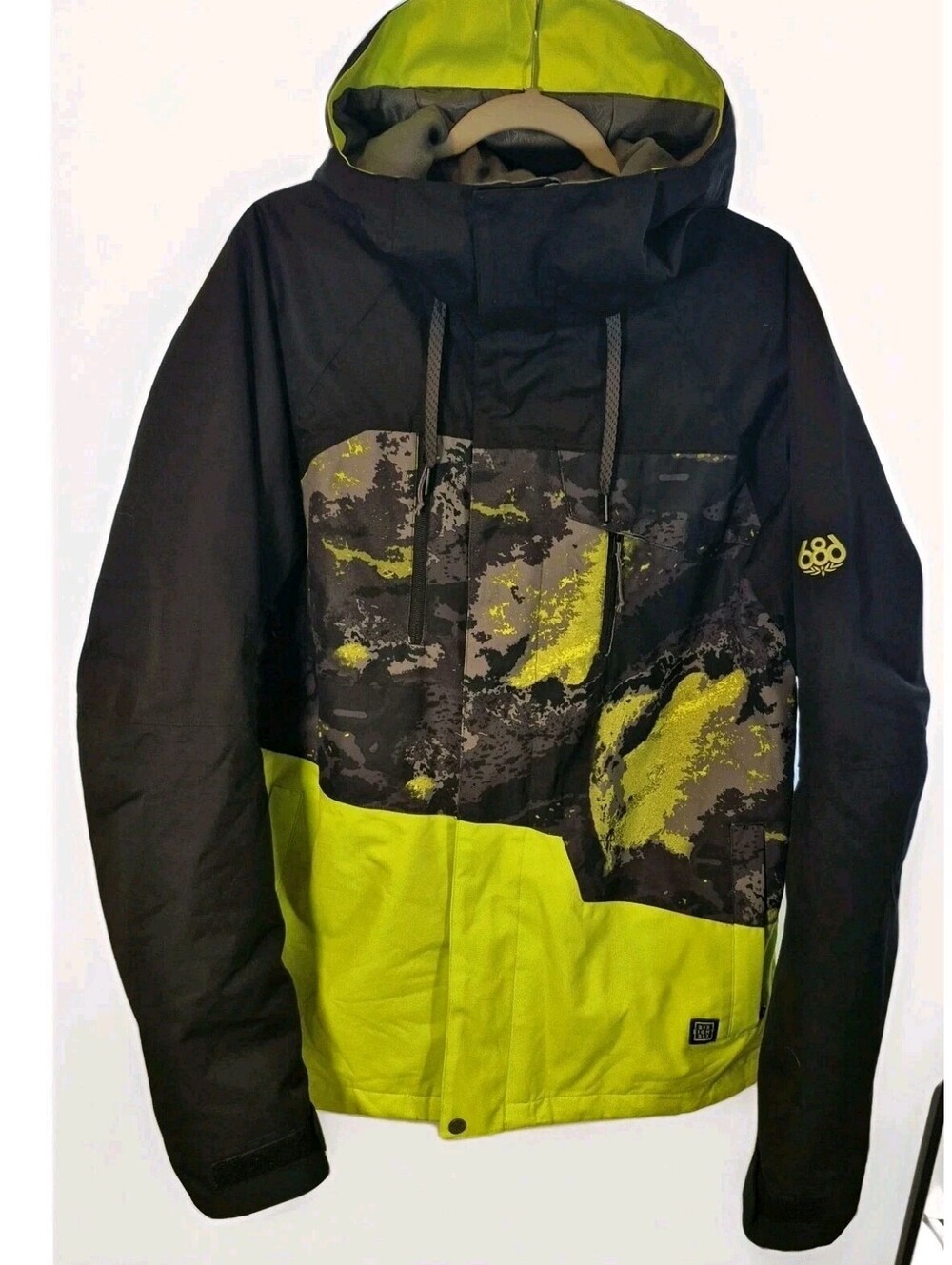 686 Geo Jacket 2025 Mens Large Black Colorblock Snowboard/Ski Jacket